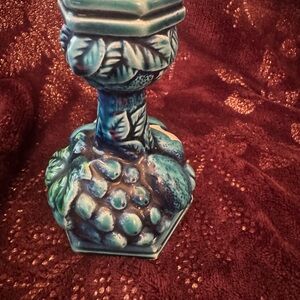 Inarco Mood Indigo Blue Fruit candle holder Vintage